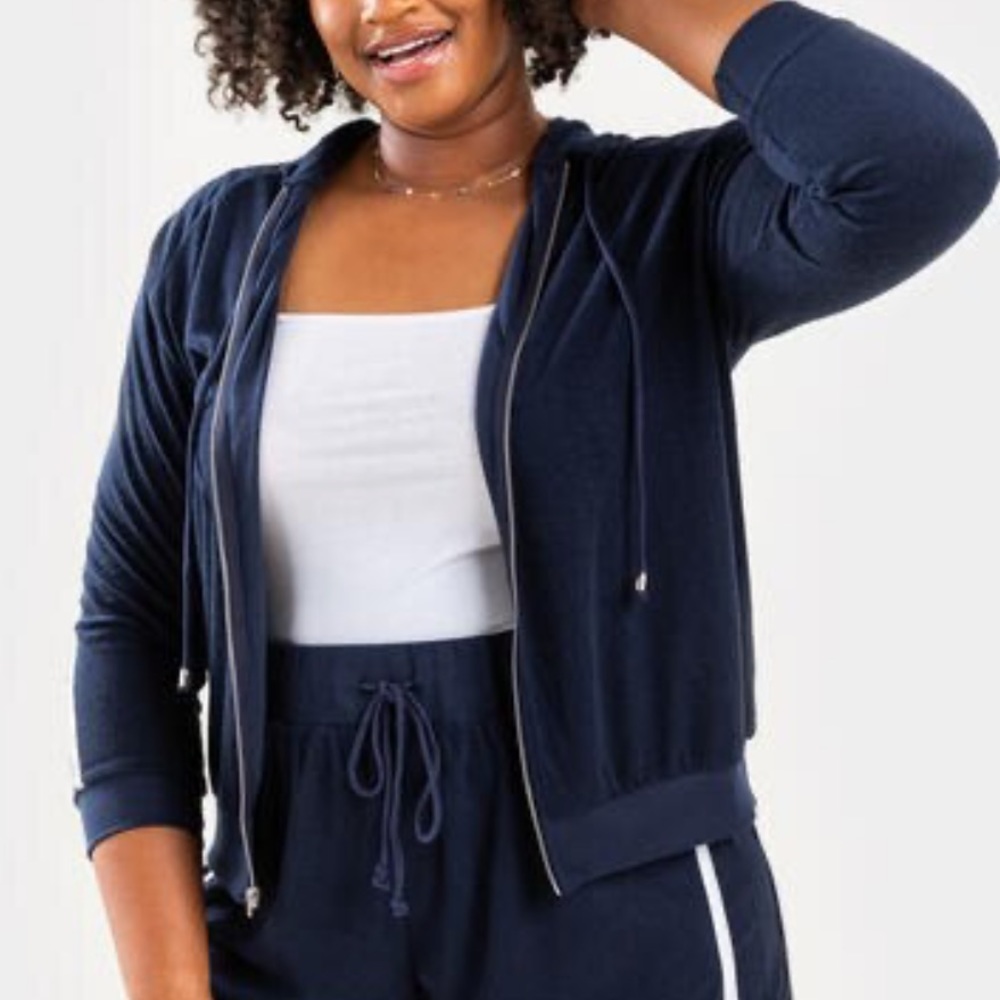 Francesca’s Terry Cloth Hoodie
